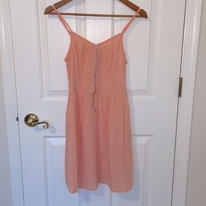 Size 6 H&M Divided, coral zippered summer dress